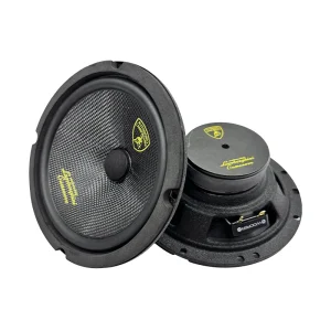 LB117 OEM 6.5 Inch 2 Way Car Audio 12V 10Oz Magnet Dual 2 4 Ohm Iron Aluminum Basket Speaker