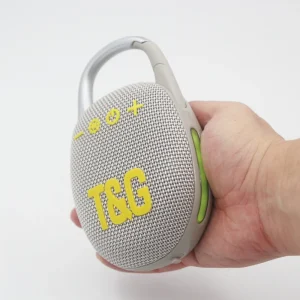 LED Flashing Light TG-447 Wireless Speaker 1200mAh 5W Portable Mini Loudspeaker with Hook Blue Tooth TWS TF FM AUX USB