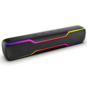 LED Light Bluetooth Speaker for PC Soundbar Gaming