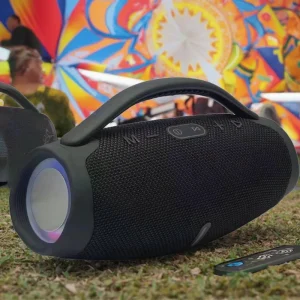 LED Super Boombox 3 Speaker 20W Bass Wireless Portable for Home Party Mini BT Speakers Waterproof Handle Outdoor Computer Use