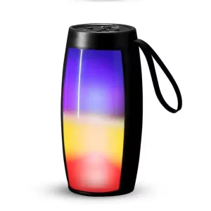 LED Wireless Bluetooth Compatible Speaker Portable RGB Colorful Luminous Card Speaker Night Light Music Player With Lanyard