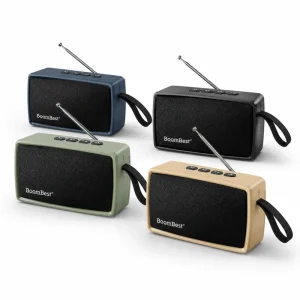 LN5016 Small Solar Power Wireless Speaker Portable FM Radio Strong Signal Phone Holder Heavy Bass