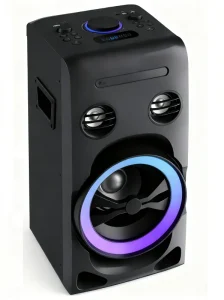 LP P10 DVD CD Player Party Speaker Wireless FM for Computer 60W 2.1 Channel Wood Cabinet Built in Mic Display