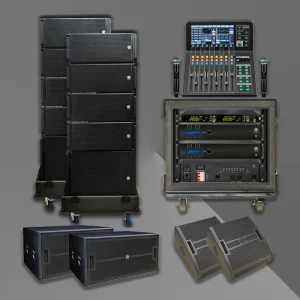 LS3 KSL 8+2+2+2 580W 700W Passive Waterproof Outdoor Line Array Speaker System Speakon Connectivity Wood Shell 3 Year