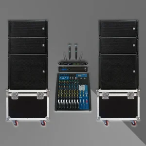 LS3 KSL(4+2) Mono 3-Year Warranty Passive Waterproof Outdoor Line Array Speaker System Rectangle Wood Shell 8 Ohm Impedance 700W