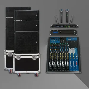 LS3 KSL(4+2) Mono 3 Year Warranty Passive Waterproof Outdoor Line Array Speaker System with Wood Shell 8 Ohm Impedance 700W