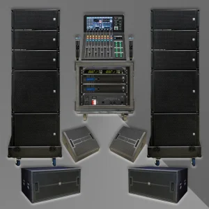 LS3 KSL(6+4+2+2) Mono Wood Shell 3-Year Warranty Passive Waterproof Outdoor Line Array Speakers System 8 Ohm 700W Sensitivity