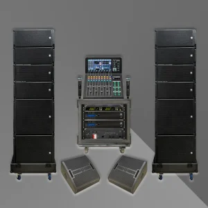 LS3 KSL(8+4+2) Mono 8 Ohm Rectangle Wood Shell Passive Waterproof Outdoor Line Array Speaker System 580W/700W