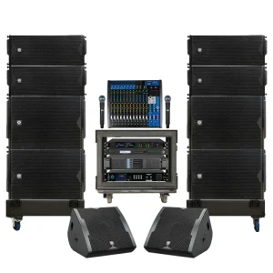 LS3(4+4+2) Dual 10-Inch Mono Passive Line Array Speaker LA Series 700W/500W XLR/Speakon 3-Year Warranty Wood Shell Single 18″