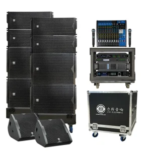 LS3(4+4+2) Dual 10 Inch Passive Line Array Speaker LA Series 700W 500W XLR Speakon 3 Year Warranty Wood Shell Versatile Mounting