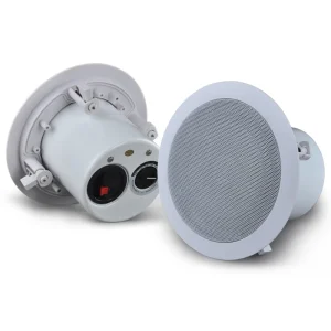 LTH-601 Coaxial Recessed Ceiling Speaker Iron Enclosure Back Cover PA System for Hotel Office Mall Audio Project