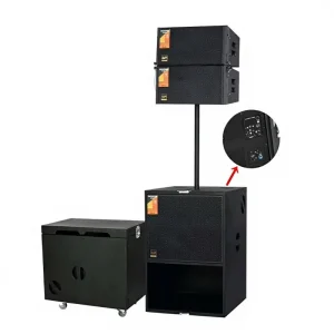 Line Array Speaker System VR410 with Active Sub Woofer VR418 Used for Large medium Sized Performance