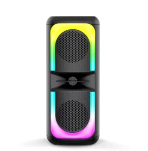 Long Battery Life RGB Lights FM Function Bluetooth Wireless Speaker for Home Desk Party Use