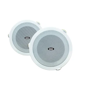 Loud Speaker Aluminum Basket Audio Speaker with Woofer White