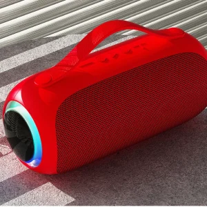Loud Waterproof Plastic Outdoor BoomBoxes Portable RGB LED Handle Bar Speaker Subwoofer TWS Audio Party 8W 2pcs