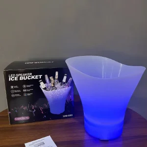 Luminous Bluetooth Ice Bucket 7 Liters Subwoofer LED Light Mini Speaker Wine Barrel Camping