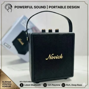 M12 Vintage Leather Speaker Portable Wireless Boombox High End Home Decor Gift Stereo