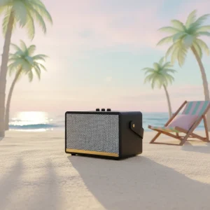 M17 OEM ODM Portable Wooden Retro Vintage Style 20W High Power Stereo Wireless Home Theatre Karaoke Speaker