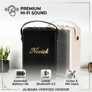 M20 Vertical Retro Fabric Speaker Portable Wireless Boombox with Handle Heavy Bass Soundbox Home Decor