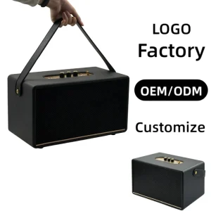M25 OEM ODM Custom Outdoor Wireless Speaker Wooden Shell Portable Heavy Bass for Home Party & Daily Outdoor Use