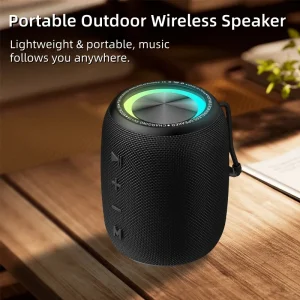 M3 10W Portable Speaker 5.3 IPX6 Waterproof RGB Light TWS FM Type C Carry Handle Memory Card Support Dual Computer