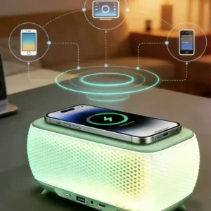 M31 Party Outdoor Computer Stage Sound Box 5W 1500mAH Wireless Phone Charger Creative Portable RGB for Speaker Plastic