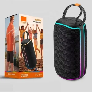 M32PRO Portable Wireless Speaker With RGB Light Lanyard Support FM TF Card BT5.4 for Outdoor Camping Travel Party Gift Sound Box