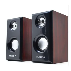 MQ Wooden USB Computer Speakers Desktop Laptop Audio System Stereo Bass Sound Real Wood Speaker Portable