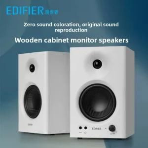 MR4 Professional Tuning Monitor Speakers 4 Piece Heavy Bass Stereo Dual-Mode Sound Effects Wooden Computer Desktop Speakers