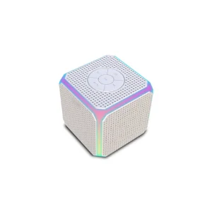 Macaron Color Cube Speaker BT5.3 IPX4 Waterproof FM Radio TF Card LED Ambient Light Mini Portable Strap Long Playtime