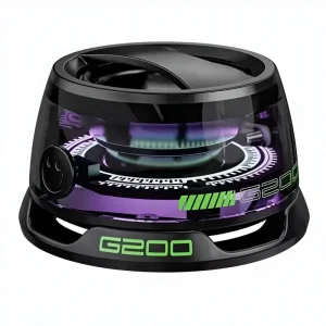 Magnetic 5.2 Wireless Outdoor Portable RGB LED Atmosphere Light Mini Subwoofer Speaker with USB Battery for Car Home