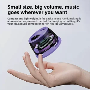 Magnetic for 5.3 Speaker Mini Wireless with 5W Output Multi-color RGB Lights TWS Pairing Long Battery Life Outdoor Speaker