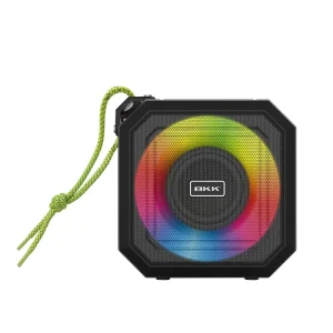 Manufacture Sounder Wireless Camping Music Colorful Lights Active DustProof Waterproof Black Mini Speaker