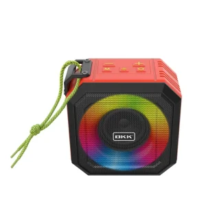 Manufacture Sounder Wireless Camping Music Colorful Lights Active DustProof Waterproof Orange Mini Speaker