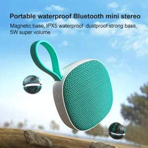 Manufacturer Direct Sales Portable Wireless Speaker Fabric Shell Waterproof Magnetic Function Mini Subwoofer