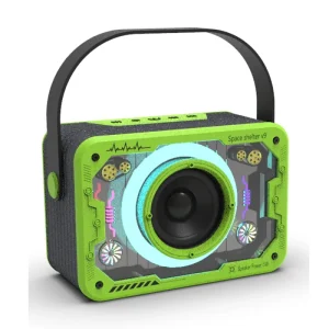 Mecha Transparent Style Portable Wireless Speaker with Mic Mini Outdoor Karaoke Machine Speaker