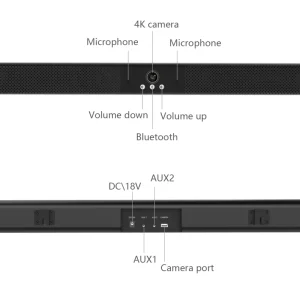 MeetingPod All-in-One 4K USB Conferencing Camera Soundbar with Voting for Conference