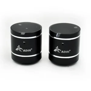 Metal Cabinet 360 Degree Surround Sound Speaker with 650/1100mAh Battery for Computer and Mobile Phone