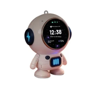 Mini Astronaut Large-Model Smart WiFi Speaker LCD Display ABS Material No Memory Multifunctional Children Learning Robot Gift AI