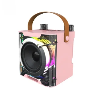 Mini Bluetooth Karaoke Speaker Portable Colorful Microphone Sound Box RGB Bluetooth Speaker Soundbar Wireless Speaker