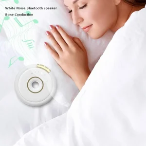 Mini Bone Conduction White Noise Machine 7 Natural Sounds Portable Pillow Sound Soother Bluetooth Sleep Speaker