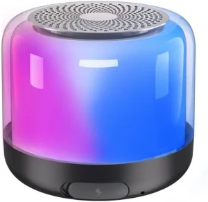 Mini Colorful RGB Led Night Light Portable Music Player Waterproof Subwoofer Bass Wireless Speaker