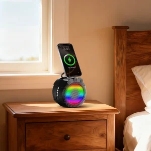 Mini Home Use Wireless Speaker RGB LED Lighting HD Surround Sound Anti-slip Base 5-10W Output Power Cell