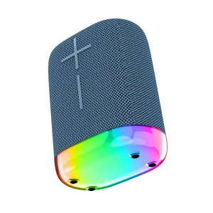 Mini Outdoor Speaker Memory Card 1” Woofer IPX5 Waterproof Wear resistant Fabric Shell Color Changing RGB Light Home