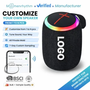 Mini Portable Bluetooth Electronic Speakers Customized Logo Wireless RGB Gaming Audio With Surround Sound Subwoofers