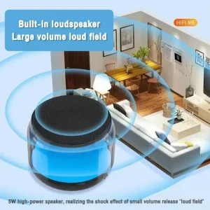 Mini Portable LED Wireless Speaker Light USB Subwoofer Hifi Stereo Sound Music Box BT Speaker
