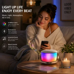 Mini Portable Multi functional Wireless 10W Bass RGB LED Lighting TWS IPX5 Waterproof Computer Bicycle Sound Custom Speaker