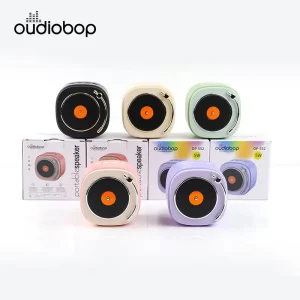 Mini Portable Speaker 5W High Sound Quality Retro Record Style Support TF Card AUX TWS Factory Direct