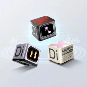 Mini Portable Wireless Outdoor Speaker Language Translator AI Dialogue DiX7 Stereo Sound Music Play Smart Speaker with Screen