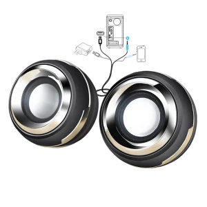 Mini Round USB Multimedia Bass Speaker Desktop Computer Speakers Manufacturer